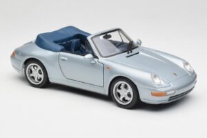 Porsche 911 993 Carrera Kabriolett Hõbedane Maisto 1:18 100299-M1 Metall - pilt 6/8