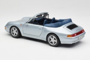 Porsche 911 993 Carrera Kabriolett Hõbedane Maisto 1:18 100299-M1 Metall - pilt 7/8