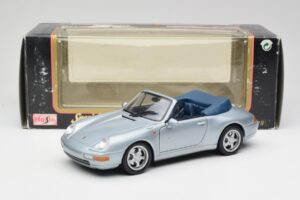 Porsche 911 993 Carrera Kabriolett Hõbedane Maisto 1:18 100299-M1 Metall - pilt 8/8