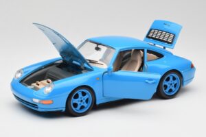Porsche 911 993 Carrera Sinine Bburago 1:18 3060 Metall - pilt 2/8
