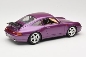 Porsche 911 993 Carrera Lilla Bburago 1:18 3060-M2 Metall - pilt 3/8