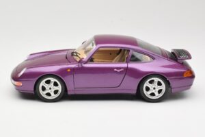 Porsche 911 993 Carrera Lilla Bburago 1:18 3060-M2 Metall - pilt 4/8