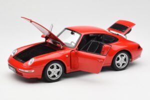 Porsche 911 993 Carrera Punane AUTOart 1:18 78132 Metall - pilt 2/8
