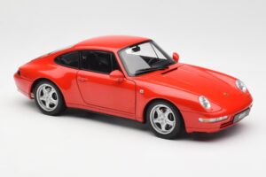 Porsche 911 993 Carrera Punane AUTOart 1:18 78132 Metall - pilt 6/8