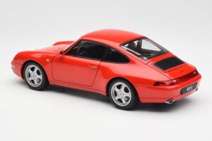 Porsche 911 993 Carrera Punane AUTOart 1:18 78132 Metall - pilt 7/8