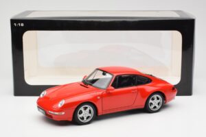 Porsche 911 993 Carrera Punane AUTOart 1:18 78132 Metall - pilt 8/8