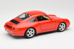 Porsche 911 993 Carrera Punane Bburago 1:18 3050 Metall - pilt 3/8