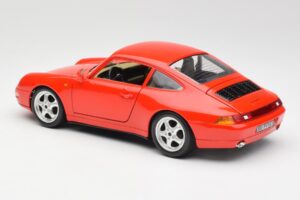 Porsche 911 993 Carrera Punane Bburago 1:18 3050 Metall - pilt 7/8