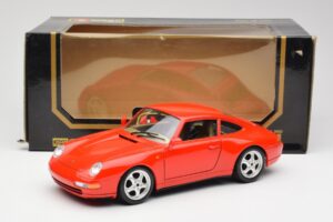 Porsche 911 993 Carrera Punane Bburago 1:18 3050 Metall - pilt 8/8