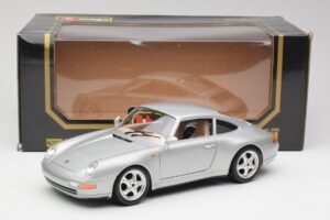 Porsche 911 993 Carrera Hõbedane Bburago 1:18 3050-M1 Metall - pilt 2/8
