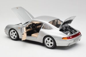 Porsche 911 993 Carrera Hõbedane Bburago 1:18 3050-M1 Metall - pilt 7/8