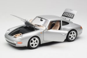 Porsche 911 993 Carrera Hõbedane Bburago 1:18 3050-M1 Metall - pilt 8/8