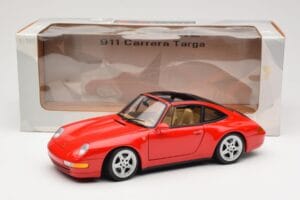 Porsche 911 993 Carrera Targa Punane UT Models 1:18 27821 Metall - pilt 8/8
