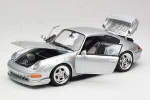 Porsche 911 993 GT2 Arctic Hõbe Metallik UT Models 1:18 27831 Metall - pilt 2/8