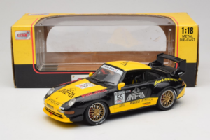 Porsche 911 993 GT2 #55 Must & Kollane Anson 1:18 30325-W Metall - pilt 5/6