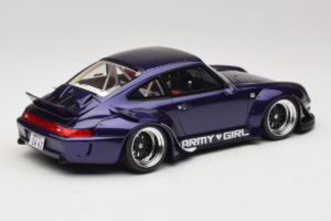 Porsche 911 993 RWB Army Girl Lilla GT Spirit 1:18 GT562 Vaik - pilt 2/6