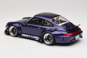 Porsche 911 993 RWB Army Girl Lilla GT Spirit 1:18 GT562 Vaik - pilt 5/6