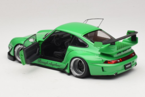 Porsche 911 993 RWB Roheline Gun Grey Wheels AUTOart 1:18 78151 Komposiit - pilt 5/8