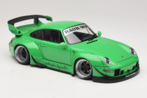 Porsche 911 993 RWB Roheline Gun Grey Wheels AUTOart 1:18 78151 Komposiit - pilt 6/8