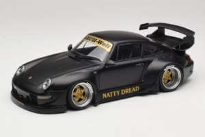 Porsche 911 993 RWB Matt Black With Gold Wheels AUTOart 1:18 78154 Komposiit