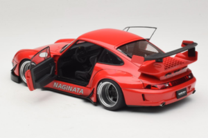 Porsche 911 993 RWB Punane Gun Grey Wheels AUTOart 1:18 78153 Komposiit - pilt 5/8