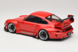 Porsche 911 993 RWB Punane Gun Grey Wheels AUTOart 1:18 78153 Komposiit - pilt 7/8