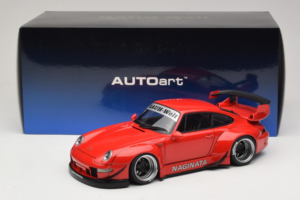 Porsche 911 993 RWB Punane Gun Grey Wheels AUTOart 1:18 78153 Komposiit - pilt 8/8