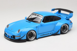 Porsche 911 993 RWB Taevassinine Gun Grey Wheels AUTOart 1:18 78152 Komposiit