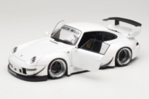 Porsche 911 993 RWB Valge Gun Grey Wheels AUTOart 1:18 78150 Komposiit - pilt 2/8
