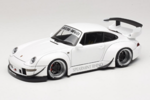 Porsche 911 993 RWB Valge Gun Grey Wheels AUTOart 1:18 78150 Komposiit