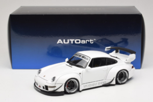 Porsche 911 993 RWB Valge Gun Grey Wheels AUTOart 1:18 78150 Komposiit - pilt 8/8