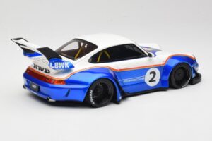 Porsche 911 993 RWB X Liberty Walk Valge Sinisega GT Spirit 1:18 GT530 Vaik - pilt 2/8