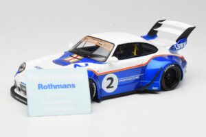 Porsche 911 993 RWB X Liberty Walk Valge Sinisega GT Spirit 1:18 GT530 Vaik - pilt 6/8