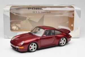 Porsche 911 993 Turbo Arena Punane Metallik UT Models 1:18 27811 Metall - pilt 8/8