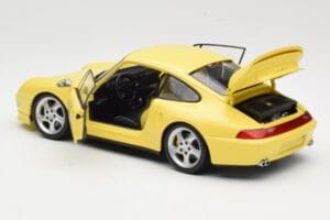 Porsche 911 993 Turbo S Kollane UT Models 1:18 27836 Metall - pilt 5/8