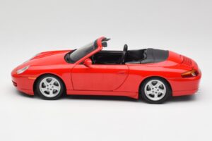 Porsche 911 996 Kabriolett Punane Gate 1:18 1051 Metall - pilt 4/8