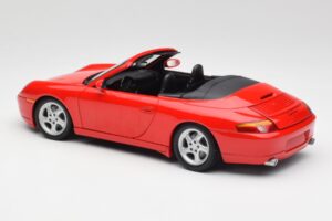 Porsche 911 996 Kabriolett Punane Gate 1:18 1051 Metall - pilt 7/8