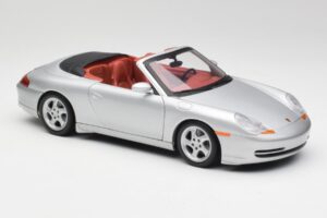 Porsche 911 996 Kabriolett Hõbe Gate 1:18 1052 Metall - pilt 6/8