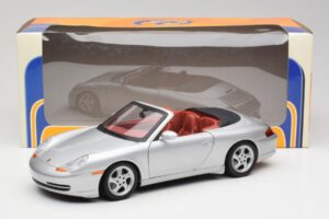 Porsche 911 996 Kabriolett Hõbe Gate 1:18 1052 Metall - pilt 8/8