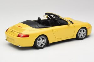 Porsche 911 996 Kabriolett Speed Kollane UT Models 1:18 27906 Metall - pilt 3/8