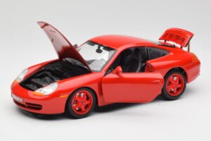 Porsche 911 996 Carrera Punane Piiratud Väljaanne Bburago 1:18 3385-M1 Metall - pilt 2/8