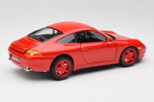 Porsche 911 996 Carrera Punane Piiratud Väljaanne Bburago 1:18 3385-M1 Metall - pilt 3/8