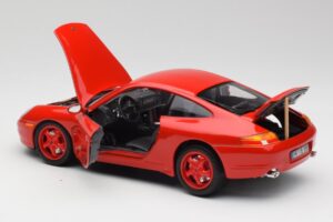 Porsche 911 996 Carrera Punane Piiratud Väljaanne Bburago 1:18 3385-M1 Metall - pilt 5/8