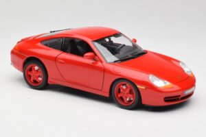 Porsche 911 996 Carrera Punane Piiratud Väljaanne Bburago 1:18 3385-M1 Metall - pilt 6/8