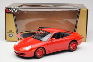 Porsche 911 996 Carrera Punane Piiratud Väljaanne Bburago 1:18 3385-M1 Metall - pilt 8/8