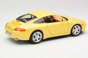 Porsche 911 996 Carrera Kollane Bburago 1:18 30085-M1 Metall - pilt 3/8