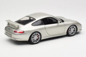 Porsche 911 996 GT3 Hõbedane Hot Wheels 1:18 C2590 Metall - pilt 3/8