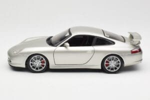 Porsche 911 996 GT3 Hõbedane Hot Wheels 1:18 C2590 Metall - pilt 4/8