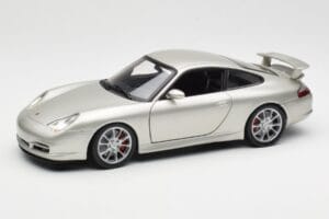 Porsche 911 996 GT3 Hõbedane Hot Wheels 1:18 C2590 Metall