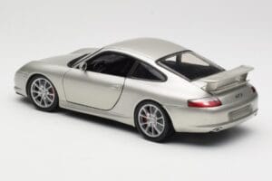 Porsche 911 996 GT3 Hõbedane Hot Wheels 1:18 C2590 Metall - pilt 7/8